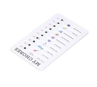 Cocoarm Chore Chart Memo Boards PVC Kids Chore Chart 7.9 X 4.7in with Detachable Checklist Reusable Slide Buttons for Home Office RV Dorm Student Daily Planning (MY CHORES)
