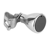 Cocoarm Chromate Aluminum Alloy Steering Wheel Knob Steering Wheel Spinner 40 X 50mm Fits 3 4 to 1in Rim for Marine Boat Yacht Fast Turning Easy Install Comfortable Grip