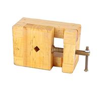 Cocoarm Clamp Vise Mini Vise Wooden Clamp 4.5inch Strong Clamping Force Non-Slip Bottom for Woodworking Carving Stamp with Wood Steel Construction (Small Stamp Seal Bed)