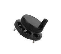 Cocoarm CNC Pulse Encoder 60mm Hand Wheel Manual Control for CNC Milling Machine with 100 Stop Positions 5V IP54 Protection Aviation Aluminum Metal Gear (Black)