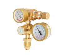 Cocoarm CO2 Argon Regulator Dual Gauge 0-4500 PSI MIG TIG Flowmeter | Welding Gas Valve with Internal Safety Relief, G5/8in Male Inlet and 1/4in Outlet, 0-0.25MPa Precise Adjustment for