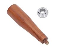 Cocoarm Coffee Bottomless Portafilter Handle Rosewood Coffee Portafilter Handle M10 Thread 150mm Ergonomic Grip Smooth Finish Replacement for Home Kitchen Office Shop