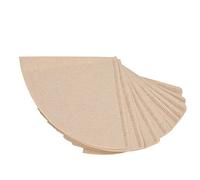 Cocoarm Coffee Filter Paper Unbleached Wood Pulp Cone Coffee Filters 40 Pcs 10.5 X 10.5cm Disposable Drip Filter for Pour Over Maker Home Office Use (Natural Wood Color)