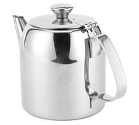 Cocoarm Coffee Pot Stainless Steel Kettle 20oz 32oz Short Spout Mirror Polished Welded Handle Round Pot for Hotel Restaurant Tea Service Water Pouring (20 ounces (about 500ML))
