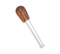 Cocoarm Coffee Stirrer Needle Distributor Stainless Steel 304 Coffee Distribution Tool 14 X 3.5cm with Wood Handle Arc Needles for Espresso Filter Baskets Home Baristas (Golden Sandalwood)