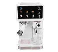 Cocoarm Compact Coffee Machine, 20Bar Professional Pressure with Temperature Control 92C to 96C, 1.5L Water Tank 500mL Milk Tank, 6 Preset Modes for Cappuccino Latte (White)