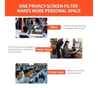 Cocoarm Computer Screen Filter,Eye Secure Dark Screen Protector with High Transmittance,Blocks Harmful UV Rays for Long Time,Creates Personal Space in Offices,Public Areas,and (20-22")
