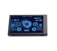Cocoarm Computer Temp Monitor, LCD Mini Display for CPU RAM Hard Disk, Real-time Temperature and Usage Monitor for PC Gamers and Enthusiasts (Black)