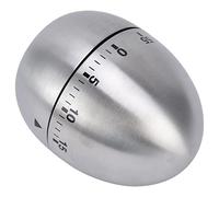 Cocoarm Cooking Timer Stainless Steel Mechanical Timer 60 Minute Manual Dial Clear Scale Egg Shaped Non Slip Bottom for Kitchen Baking Study Yoga Hair Coloring
