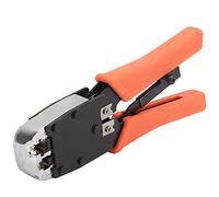 Cocoarm Crimp Pliers 45 Steel Ratchet Cable Pliers HT 500R 8P8C 6P6C 6P4C Wire Stripper Wire Cutter for RJ Connector Network Cable Repair Electricians and Line Maintenance