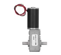 Cocoarm DC Gear Motor 24V Dual Shaft Gear Motor, Aluminum Alloy Reducer, Self Locking Reversible High Torsion Low Noise, for Vending Machine Printer ATM Automation (100RPM)