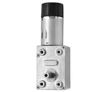 Cocoarm DC Gear Motor Zinc Alloy Copper Gear Motor with Encoder JGY 370 15mm Double Shaft 6V 12V Adjustable Speed CW CCW for Automation Control Office Equipment (DC12V 18RPM)