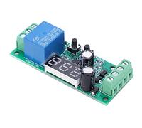 Cocoarm DC Voltage Detection Module Digital Display Relay Module 12 Bit AD PCB DC12V 0 to 55V 6 Modes for Battery Charging Discharge Monitoring Electronics