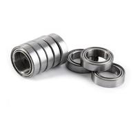 Cocoarm Deep Ball Bearing 10pcs 6700ZZ Thin Section Ball Bearing 10x15x4mm Double Sealed, Steel for Space-Saving Applications in Robotics and Model Building