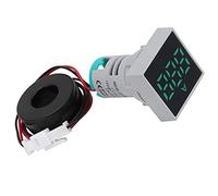 Cocoarm Digital Current Meter Matte Panel Current Signal Indicator AC 0 to 100A Mini Digital Ammeter with Flame Retardant Housing Bright Display for Control Panels Electricians (Green)