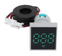 Cocoarm Digital Current Meter Matte Panel Mini Digital Ammeter AC 0 to 100A Flame Retardant Housing Bright Indicator Light for Control Panels Equipment Monitoring (Green)