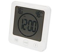 Cocoarm Digital Display Thermometer, ABS Outdoor Temperature Meter with Hook, White Gauge, 2 Units C and F, 4 to 122 F Range, Window Wall Use for Garden Patio