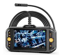 Cocoarm Digital Endoscope Camera, ABS Borescope with 4.3 Inch IPS Screen, 5m Snake Tube, Photo Video Taking, IP67 Lens, 2000mAh Battery for Pipe Drain Sewer Auto Inspection (7.0mm dual-lens)