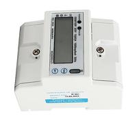 Cocoarm Digital Energy Meter, Single Phase Din Rail Energy Meter 15 to 60A LCD Display RS485 Level 1 Accuracy 4P Wire for Home Workshop Power Usage Monitoring
