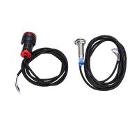 Cocoarm Digital RPM Meter ABS Digital Tachometer 4 Digit Red LED 30 to 9999 RPM with NPN Hall Proximity Switch 22mm Mount for Motors Fans Wheels Control Cabinets