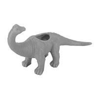 Cocoarm Dinosaur Flower Pot Planter Dinosaur Succulent Pot PVC Small Plant for Cactus Succulents with Unique Design for Home Garden Balcony Decor (Gray)