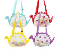 Cocoarm Dinosaur Mesh Beach Bag, Lightweight Portable Shell Collecting for Kids, Adjustable Strap for Easy Carry At the Beach (Cocoarmpzm6yti4b2-10336951)