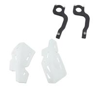 Cocoarm Dirt Bike Handguards Aluminum Alloy Hand Protectors for 22mm Handlebar Universal Hand Guards with PP Shield Easy Installation for Dirt Bikes ATVs Street Bikes (White)