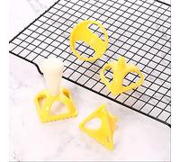 Cocoarm DIY Dumpling Maker Food Grade PP Dumpling Mold 4 Shape Set Round Square Heart Easy Cut Fill Press for Ravioli Hand Pies Pot Stickers Family Cooking