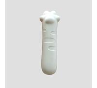 Cocoarm Door Handle Cover Silicone Door Handle Protector Soft Anti Collision Sleeve for Straight Handles Noise Reduction Open Design Cute Claw for Bedroom Nursery Office (Beige White)