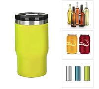 Cocoarm Double Lids Can Hold The Isolated Holder Bottles - 304 Stainless Steel - a Unique Look for External Pleasure for 24 Hours (Yellow)