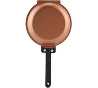 Cocoarm Double Sided Flip Frying Pan for Eggs Pancakes Toasted Bread Non-Stick Pancake Omelette Pan with Lid for Gas Stove