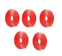 Cocoarm Double Sided Tape Press On Nails Double Sided Tape Plastic 5 Rolls 20m Total 15mm X 1mm Removable Clear Strong Sticky for Nail Art Display Packaging Salon Home