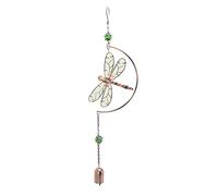 Cocoarm Dragonfly Wind Chimes, 6.57 X 4.72in Water Proof Beautiful Melody Iron Hanging Ornaments, Dragonfly Wind Chimes Decor for Home Decoration