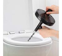 Cocoarm Drain Cleaner ABS Toilet Plunger with 5m 72A Manganese Steel Spring Pipe Dredging Tool for Kitchen Sink Bathtub Floor Drain Sewer Clog Removal At Home