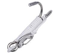 Cocoarm Drift Hook Double Stainless Steel with Nylon Line for Cave Dive Underwater Photography 1.2m Rope 14cm Hook (White)