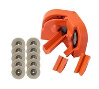 Cocoarm Drill Bit Sharpener Set, ABS Material, 10 Discs, 5 Second Sharpening for Electric Drills, Perfect for Home Improvement and Projects (Orange)