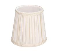 Cocoarm E14 Fabric Lamp Shade Chandelier Lampshade Modern Cloth Lampshade High Light Transmittance Table Lamp Cover Interventional Floor Lamp Shade for E14 Bulbs (Apricot)