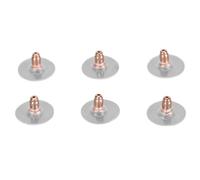 Cocoarm Earring Backs, 925 Silver Replacement Secure Locking Studs for Women Men Girls Children, with 3 Pairs Non Allergenic Comfortable Fit for Sensitive Ears (Rose Gold)