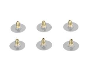 Cocoarm Earring Backs, 925 Silver Replacement Secure Locking Studs for Women Men Girls Children, with 3 Pairs Non Allergenic Comfortable Fit for Sensitive Ears (Gold)