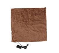 Cocoarm Electric Blanket, USB Heated Blanket Plush and PP Cotton, 104 to 113F Low Voltage Heating, Wire Control Switch, Home Office Sofa Use for Reading Working TV Watching (Brown)