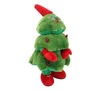 Cocoarm Electric Christmas Tree Plush Toy Singing Dancing Christmas Tree with Plastic Cotton Polyester 8 Songs Glowing Swinging 16.1in Toys for Kids Home Desk Decor (Trees)