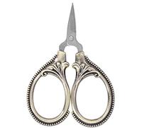 Cocoarm Embroidery Tailor Scissors, Portable Thread Cutting Tool Versatile Usage, Made of Stainless Steel, Lightweight and Compact, with Ergonomic Design, for Home and Traveling (Bronze)