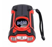 Cocoarm Emergency Weather Radio 5000mAh Solar Hand Crank with Flashlight | 7 NOAA AM FM WB Channels, 360° Design, Bluetooth 5.3 Speaker, USB C Charging, SOS Strobe, 500LM LED Light for Camping and
