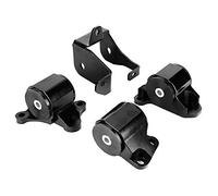 Cocoarm Engine Motor Mounts Aluminum Engine Motor Bracket Kit Black 4 Piece Set Reduced Movement Simple Installation for 1996 2000 B D Series