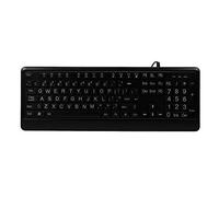 Cocoarm Enhanced Comfort and Efficiency Wired Keyboard,Neck Pain Relief with Foot Support,Effortless Typing with Jumbo Letters,Large Print for Easy Reading,Convenient Backlit
