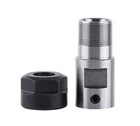 Cocoarm ER11 Collet Chuck, Motor Shaft Spindle with Clamping Nut for CNC Milling, Boring, Drilling, Tapping, Grinding, 8mm Inner Diameter, Precision Ground Steel Material