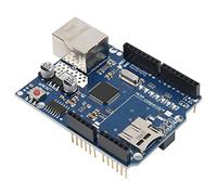 Cocoarm Expansion Board Module, Synthetic Cardboard LAN Ethernet Module with W5100 and Mini Memory Card Slot, 3.3V I O 5V Tolerant, for Network Control Test Experiments