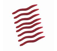 Cocoarm Fishing Bait Soft Lures Artificial Baits Earthworm Shaped Design with Life Like Swimming Actions for Carp Silver Carp Bass Sea Fishing (50pcs per pack)