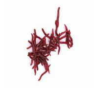 Cocoarm Fishing Bait Soft Lures Artificial Baits Earthworm Shaped Design with Life Like Swimming Actions for Carp Silver Carp Bass Sea Fishing (100pcs per pack)