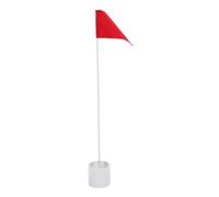 Cocoarm Flagstick with Hole Cup, Plastic Nylon Putting Green Flag and Pole Set, Drainage Hole Cup, Easy Ball Retrieval, Quick Setup for Indoor Outdoor Practice and Teaching